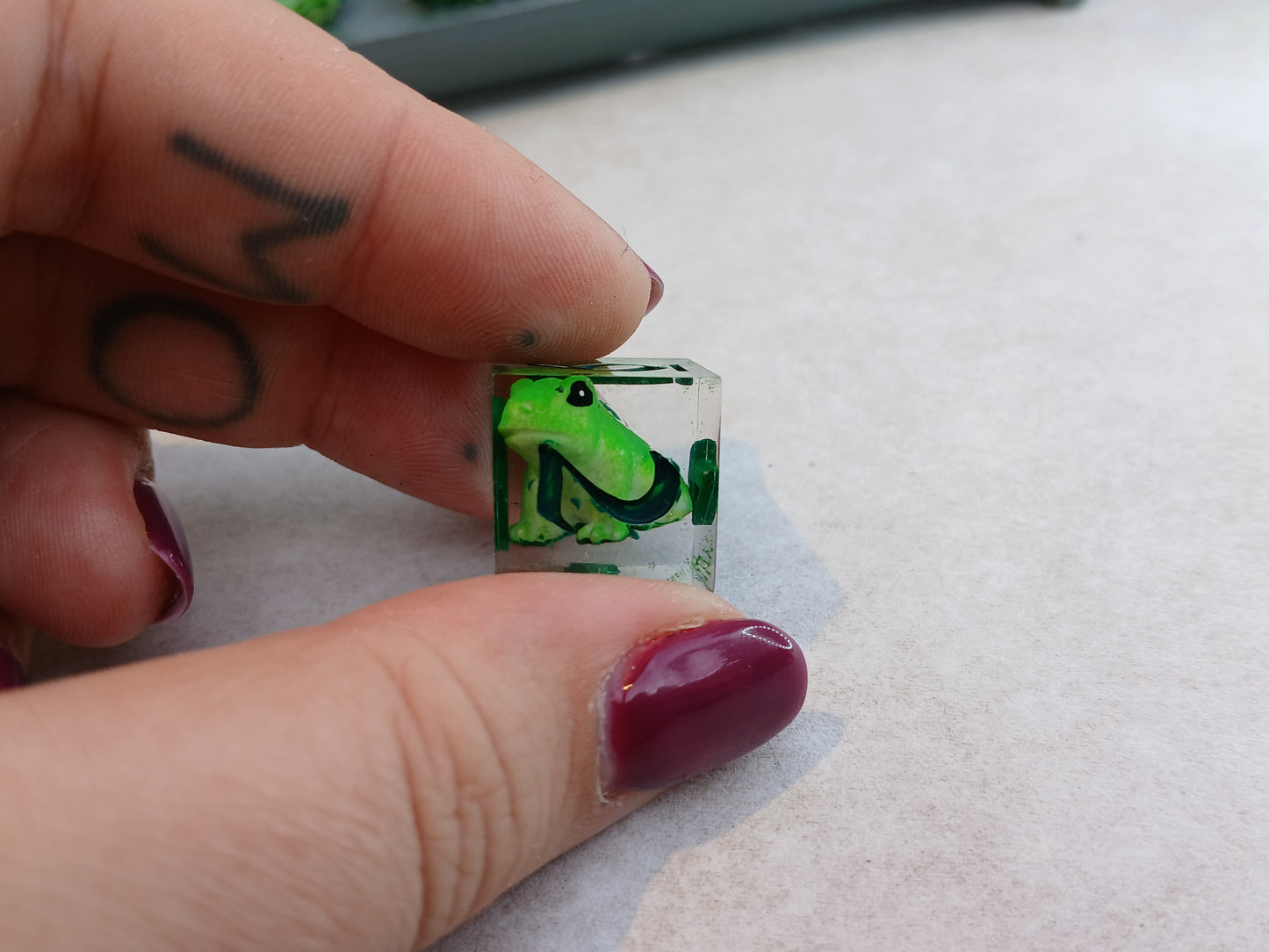 Dice set frog