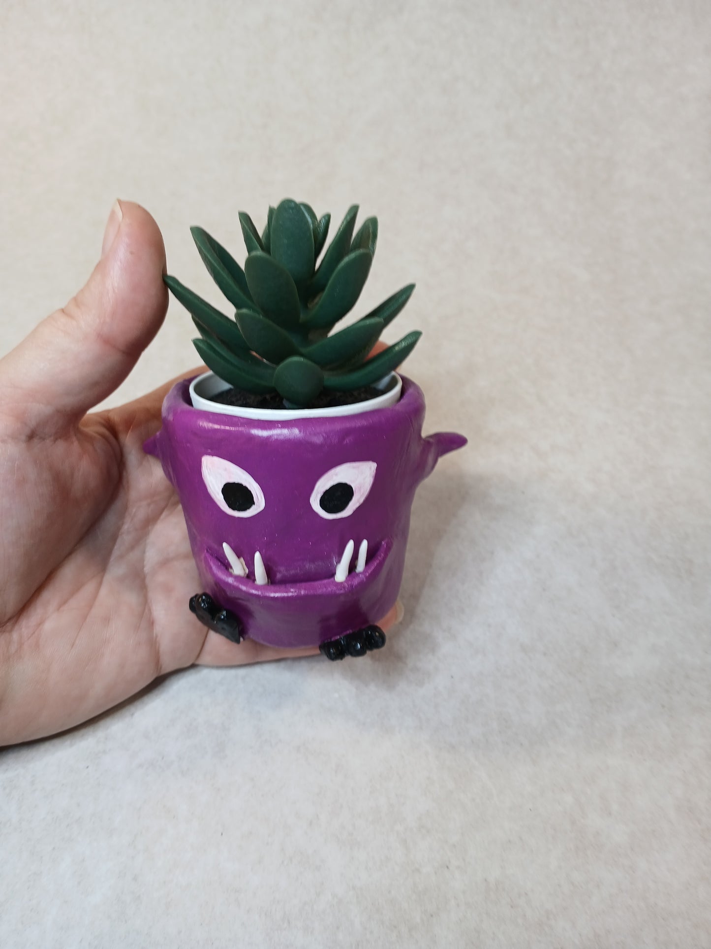 Monster pot purple