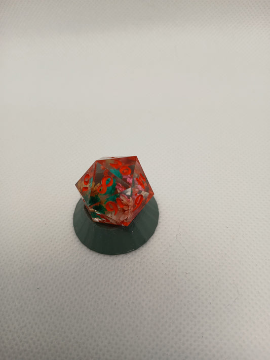 Dice D20 flowers