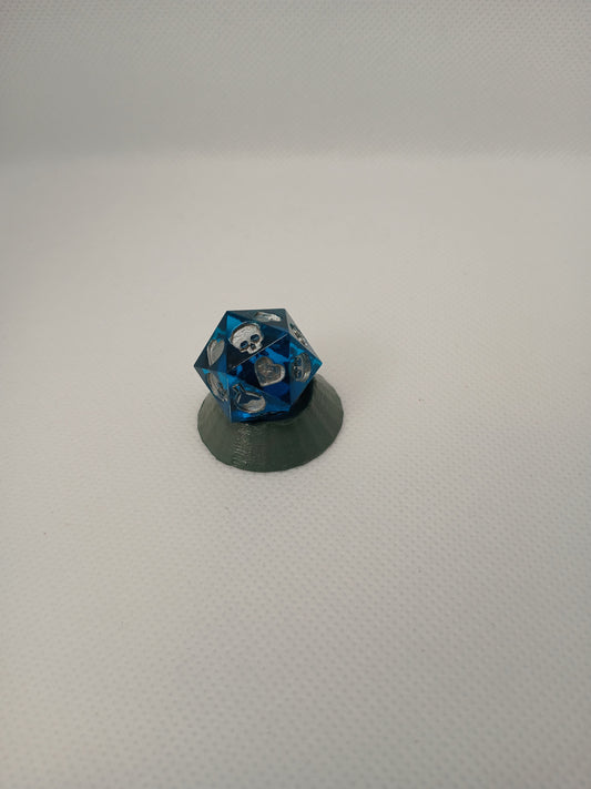 Death saving Dice Transparent Blue