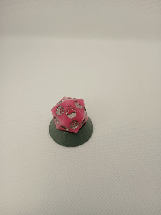 Death saving Dice Pink
