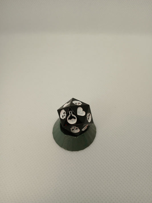 Death saving Dice black and white