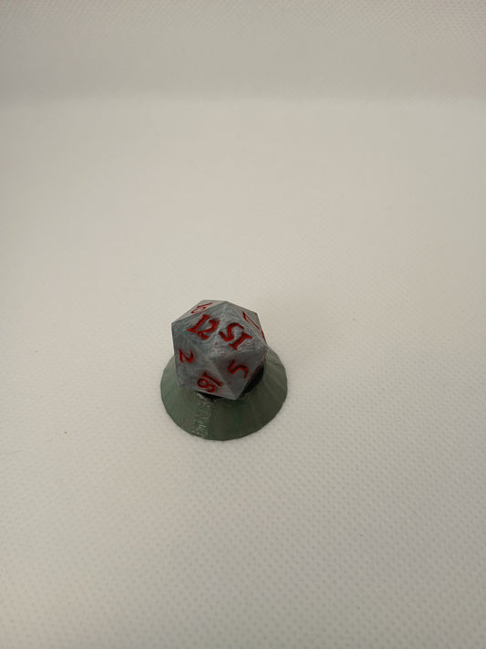 Dice D20 Grey