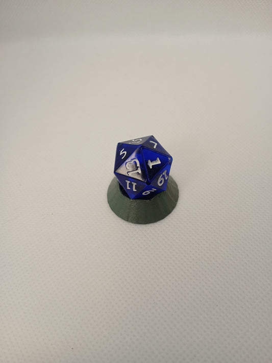 Dice D20 blue