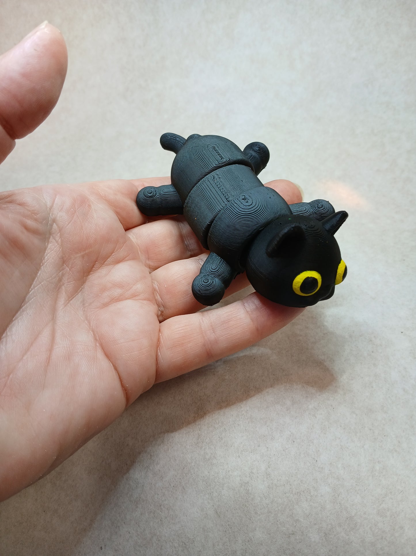 Articulated Black cat